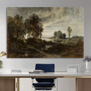 Adolf Dressler Landscape of the Oder River Wall Art Canvas by MyGreatCanvas | Canvas Wall Art Prints | Photo Prints & Wall Decor