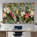 Vintage Birds and Flowers Wide Wall Art: Extra Large by MyGreatCanvas | Canvas Wall Art Prints | Photo Prints & Wall Decor