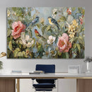Vintage Birds and Flowers Wall Art Canvas Print, Botanical by MyGreatCanvas | Canvas Wall Art Prints | Photo Prints & Wall Decor