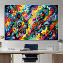 Geometric Abstract Wall Art Canvas Print, Bold Color by MyGreatCanvas | Canvas Wall Art Prints | Photo Prints & Wall Decor