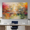 Colorful Abstract Canvas Wall Art — Large Textured Oil by MyGreatCanvas | Canvas Wall Art Prints | Photo Prints & Wall Decor