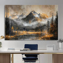 Mountain Lake Canvas Wall Art — Rustic Forest Landscape by MyGreatCanvas | Canvas Wall Art Prints | Photo Prints & Wall Decor