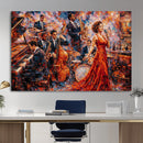 Jazz Band Canvas Wall Art — Jazz Club Singer Saxophone Print by MyGreatCanvas | Canvas Wall Art Prints | Photo Prints & Wall Decor