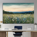 Wildflower Meadow Oil Painting Canvas — Daisy Lavender