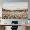 Neutral Wildflower Field Canvas Wall Art — Beige Earth Tone by MyGreatCanvas | Canvas Wall Art Prints | Photo Prints & Wall Decor
