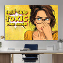 Pop Art Print Bathroom Sign Wall Art Canvas Print — Funny by MyGreatCanvas | Canvas Wall Art Prints | Photo Prints & Wall Decor