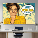 Pop Art Print Bathroom Sign Wall Art Canvas Print — Funny by MyGreatCanvas | Canvas Wall Art Prints | Photo Prints & Wall Decor