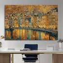 Gustav Klimt Golden Cityscape Wall Art Canvas Print, Framed by MyGreatCanvas | Canvas Wall Art Prints | Photo Prints & Wall Decor