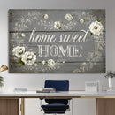 Home Sweet Home Wall Art Canvas Print, Floral Farmhouse by MyGreatCanvas | Canvas Wall Art Prints | Photo Prints & Wall Decor