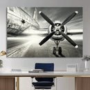 Vintage Airplane Wall Art Canvas Print, Black and White by MyGreatCanvas | Canvas Wall Art Prints | Photo Prints & Wall Decor