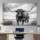 Texas Longhorn Canvas Wall Art Western Bull Desert Moody by MyGreatCanvas | Canvas Wall Art Prints | Photo Prints & Wall Decor