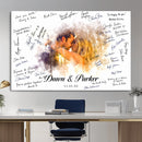 Wedding Guest Book Alternative Wall Art Canvas Print, Personalized Wedding Signature Poster, Custom Couple Photo Guestbook Canvas, Bridal Shower Reception Decor by MyGreatCanvas | Canvas Wall Art Prints | Photo Prints & Wall Decor