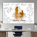 Wedding Guest Book Alternative Wall Art Canvas Print, Personalized Wedding Signature Poster, Custom Couple Photo Guestbook Canvas, Bridal Shower Reception Decor by MyGreatCanvas | Canvas Wall Art Prints | Photo Prints & Wall Decor