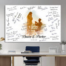 Wedding Guest Book Alternative Wall Art Canvas Print, Personalized Wedding Signature Poster, Custom Couple Photo Guestbook Canvas, Bridal Shower Reception Decor by MyGreatCanvas | Canvas Wall Art Prints | Photo Prints & Wall Decor