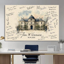 Wedding Guest Book Alternative Wall Art Canvas Print, Personalized Wedding Signature Poster, Custom Couple Photo Guestbook Canvas by MyGreatCanvas | Canvas Wall Art Prints | Photo Prints & Wall Decor