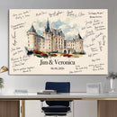 Wedding Guest Book Alternative Wall Art Canvas Print, Personalized Wedding Signature Poster, Custom Couple Photo Guestbook Canvas by MyGreatCanvas | Canvas Wall Art Prints | Photo Prints & Wall Decor