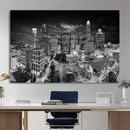 Charlotte Skyline Canvas Wall Art Print – North Carolina Cityscape Photography Print by MyGreatCanvas | Canvas Wall Art Prints | Photo Prints & Wall Decor