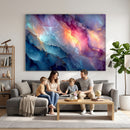 Colorful Abstract Canvas Wall Art Print, Vibrant Popup Color Art Print
