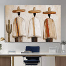 Mexican Wall Art Canvas Print, Southwestern Sombrero Poncho Painting, Neutral Earthy Boho Decor, Fiesta Living Room Art, Impasto Style Print by MyGreatCanvas | Canvas Wall Art Prints | Photo Prints & Wall Decor