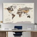 World Map Wall Art Print