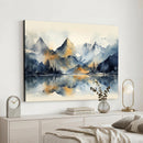 Lake Abstract Mountain Wall Art Canvas Print