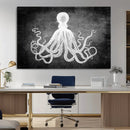Black White Octopus Wall Art Canvas Print by MyGreatCanvas | Canvas Wall Art Prints | Photo Prints & Wall Decor