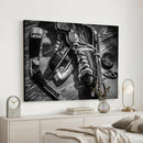 Old Pair of Mens Skates Wall Art Canvas, Men Skates Wall Art