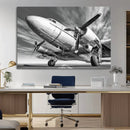 Vintage Airplane on Runway Canvas Print by MyGreatCanvas | Canvas Wall Art Prints | Photo Prints & Wall Decor