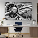 Vintage Antique Airplane Wall Art Canvas Print