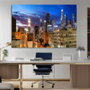 Los Angeles Night Wall Art Canvas Print