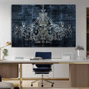 Dark Chandelier Wall Art Canvas Print by MyGreatCanvas | Canvas Wall Art Prints | Photo Prints & Wall Decor