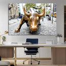 Charging Bull Wall Art Canvas Print