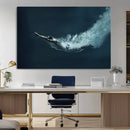 Swimmer Wall Art Canvas Print
