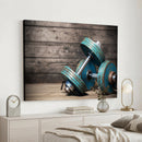 Dambell and Sport Wall Art Canvas Print