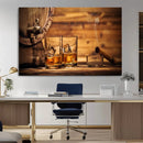 Rustic Whiskey and Barrel Canvas Print by MyGreatCanvas | Canvas Wall Art Prints | Photo Prints & Wall Decor