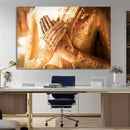 Buddha Statue Hands Wall Art Canvas Print by MyGreatCanvas | Canvas Wall Art Prints | Photo Prints & Wall Decor