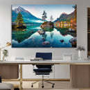 Crystal Clear Lake Wall Art | Mountains Wall Art Canvas | 3 by MyGreatCanvas | Canvas Wall Art Prints | Photo Prints & Wall Decor