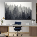 Misty Forest Canvas Wall Art – Monochrome Triptych Pine Tree by MyGreatCanvas | Canvas Wall Art Prints | Photo Prints & Wall Decor