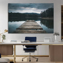 Wooden Bridge Near Lake Wall Art Canvas Print by MyGreatCanvas | Canvas Wall Art Prints | Photo Prints & Wall Decor