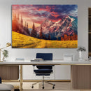 Mountain and Daylight Red Sunset Wall Art Canvas Print by MyGreatCanvas | Canvas Wall Art Prints | Photo Prints & Wall Decor