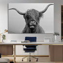 Texas Cow Wall Art Canvas, Texas Longhorn Cattle Canvas by MyGreatCanvas | Canvas Wall Art Prints | Photo Prints & Wall Decor