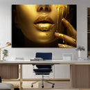 Gold and Women Wall Art Canvas Print by MyGreatCanvas | Canvas Wall Art Prints | Photo Prints & Wall Decor