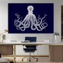 Blue Octopus Wall Art Canvas Print by MyGreatCanvas | Canvas Wall Art Prints | Photo Prints & Wall Decor