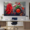 Red Pepper Kitchen and Restaurant Wall Wall Art, Red Pepper by MyGreatCanvas | Canvas Wall Art Prints | Photo Prints & Wall Decor