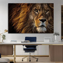 Mighty Lion Wall Art Canvas Print – Majestic Animal Portrait