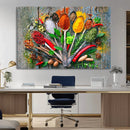 Spoonful of Spices Cooking Wall Art Canvas Print - Vibrant by MyGreatCanvas | Canvas Wall Art Prints | Photo Prints & Wall Decor