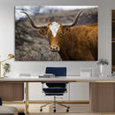 Framed Big Cow Animal Wall Art Canvas Print by MyGreatCanvas | Canvas Wall Art Prints | Photo Prints & Wall Decor