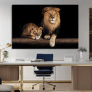 Lion Canvas Wall Art – Majestic Animal Print Artwork for by MyGreatCanvas | Canvas Wall Art Prints | Photo Prints & Wall Decor