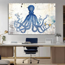 Octopus Canvas Wall Art | Coastal Marine Life Artwork for by MyGreatCanvas | Canvas Wall Art Prints | Photo Prints & Wall Decor