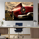 Red Classic Car Wall Art Canvas Print